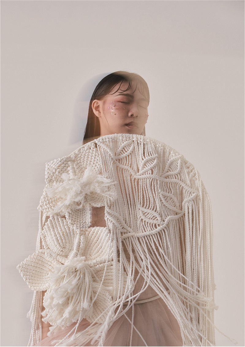 時尚設計類:「Healing the floral scars」(嶺東科技大學流行設計系,蔡羽玟)