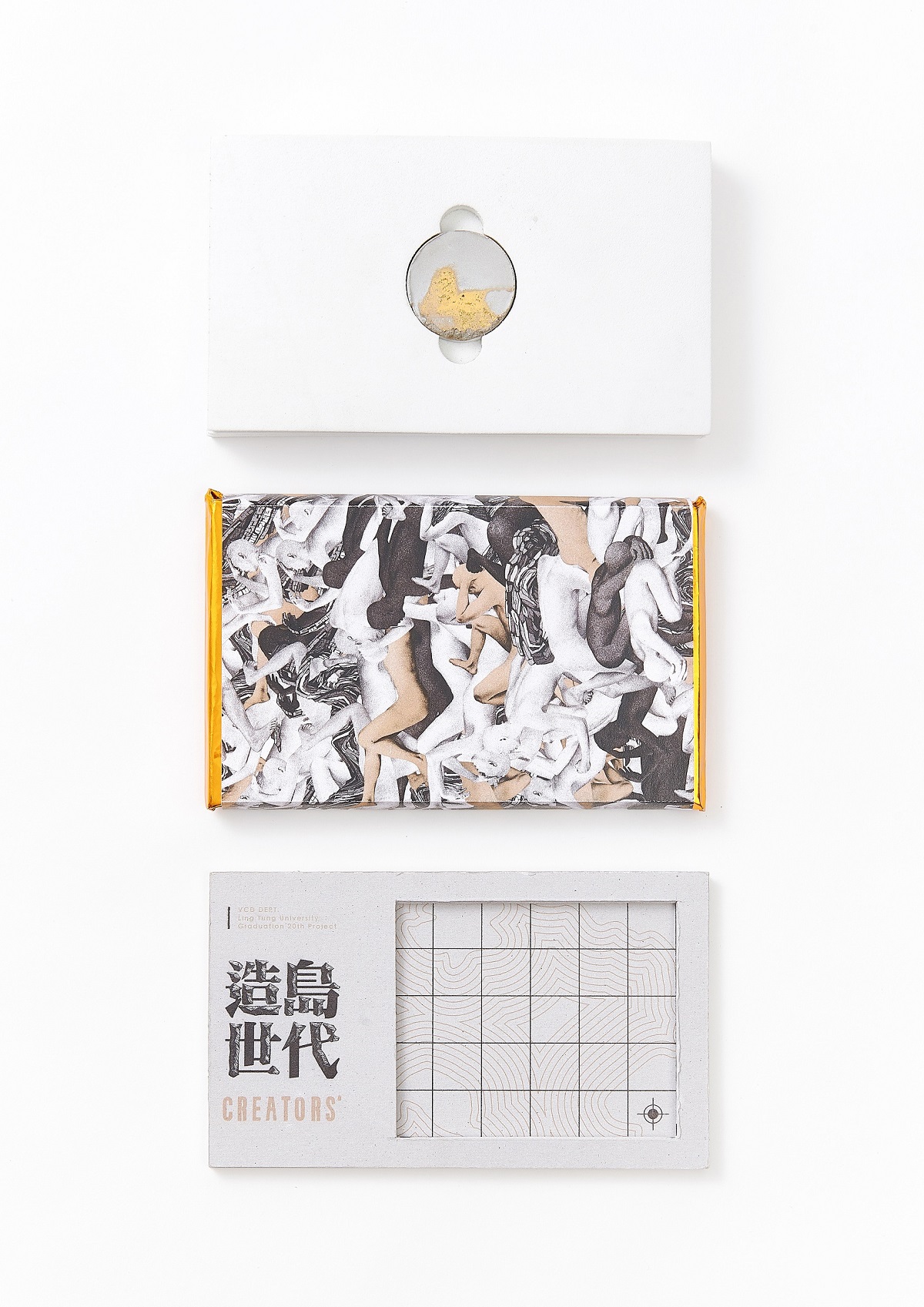 包裝設計類:「造島世代」(嶺東科技大學視覺傳達設計系,張珈瑄、簡佩丞、吳家儀、陳偉能、郭鑫泓、張晉嘉)